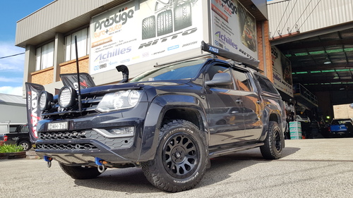 VW Amarok fitted up with 17'' Black Fuel Vector Wheels & 265/65r70 BF Goodrich K02 Tyres main image