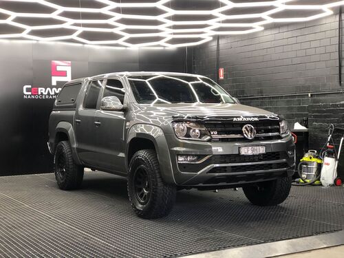 VW Amarok fitted up with 17'' Black Fuel Vector Wheels & 285/70r17 Falken Wildpeak AT3W Tyres image