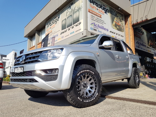 VW Amarok fitted up with 17'' Anthricite Fuel Vector Wheels & 265/70r17 BF Goodrich K02 Tyres