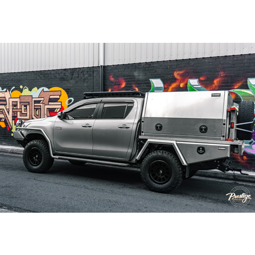 Toyota N80 Hilux fitted with 17" Fuel Vector with 265/70R17 Black Bear tyres image