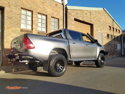 Toyota Hilux N80 fitted with 17" Fuel Vector Wheels and 32" Yokohama G016 X-AT Tyres image