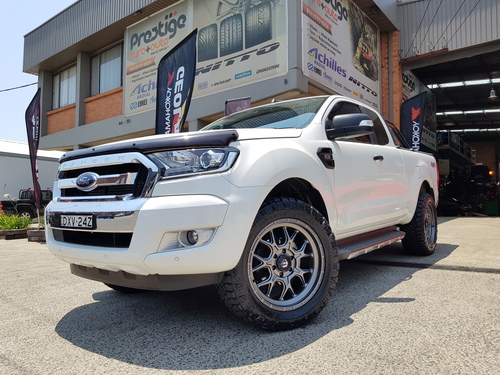 Ford Ranger XLT fitted up with 20''Anthricite Fuel Tech Wheels & 275/55r20 Nitto Ridge Grappler Tyre