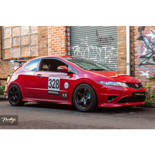 Honda Civic FN2R fitted with 18" Yokohama Advan TC III with Zestino 265/35R18 07RS tyres main image