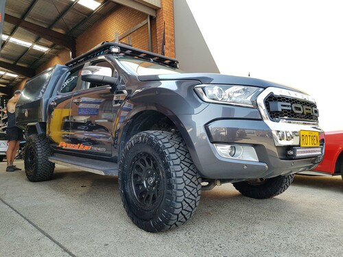 Ford Ranger fitted up with 17'' Black Fuel Vector Wheels & 33x12.5r17 Nitto Ridge Grappler Tyres 