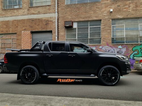 Toyota Hilux fitted up with 20" Hussla Ambush Wheels & Monsta AT tyres image
