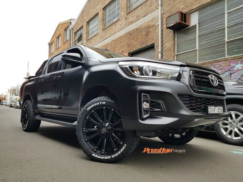 Toyota Hilux fitted up with 20" Hussla Ambush Wheels & Monsta AT tyres