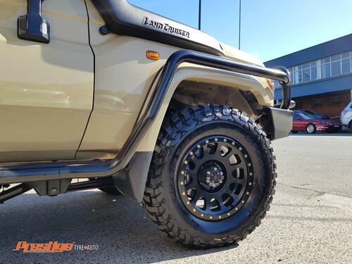 79 Series Cruiser fitted up with 17" Method Race Wheels 305NV & BF Goodrich KM3 33" Muddies image