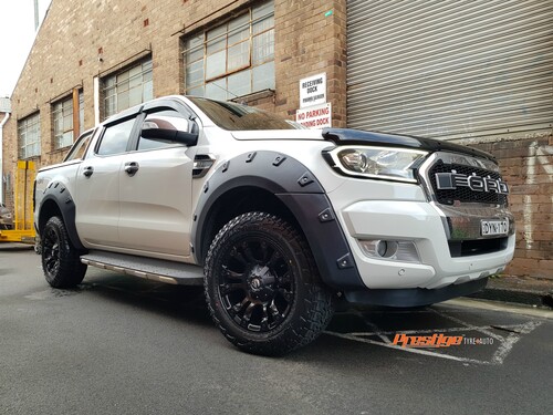 Ford Ranger fitted up with 18" Black Fuel Vapor Wheels & 265/60r18 Falken Wildpeak AT3W Tyres