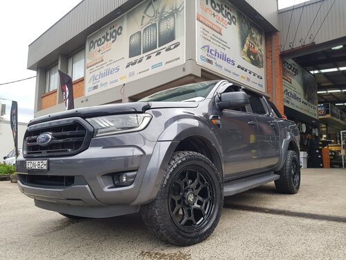 Ford Ranger fitted up with 20" Hussla Trench & Monsta Terrain Gripper AT Tyres 