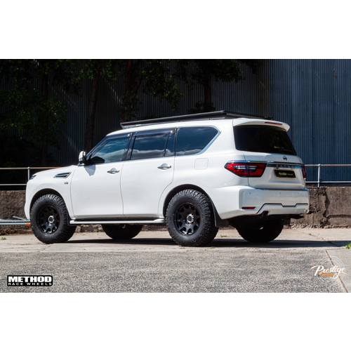 Nissan Patrol Y62 Patrol fitted with 18" Method 308 Roost Wheels & Maxxis Razr AT 295/70R18 tyres image