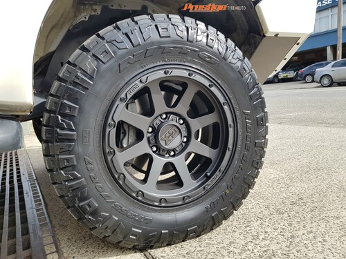 Toyota Hilux fitted up with 17'' KMC XD134 Addict 2 Wheels & 265/70r17 Nitto Ridge Grappler Tyres image