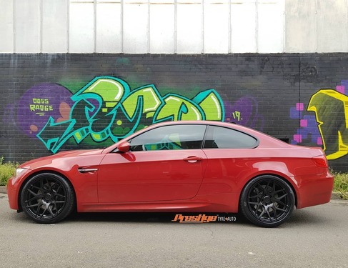 BMW E92 M3 rolling out Koya SF07 Wheels & Goodyear Runflat Tyres image