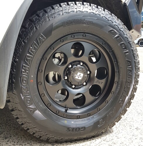 Mazda BT50 fitted up with 17'' Diesel Desert Wheels & 265/70r17 Yokohama Geolander G015 AT Tyres image