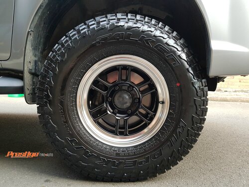 Toyota Hilux fitted up with 16" ENKEI WHEELS RPT1 and 33" Falken AT3W Wildpeak Tyres image
