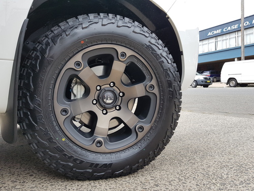 Toyota Landcruiser fitted up with 18'' Fuel Beast DT Wheels & 265/65r18 Falken AT3W Wildpeak Tyres image