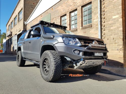 VW Amarok fitted with 17" Black Fuel Vector Wheels & 33" Nitto Ridge Grapplers
