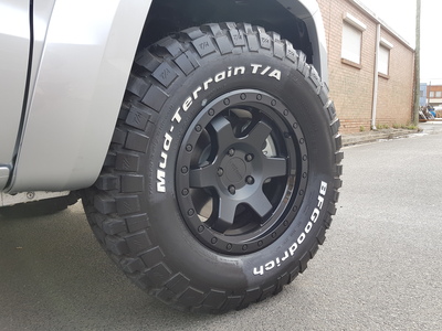 VW Amarok fitted up with 17" Rotiform SIX Wheels & 305/65r17 BFGoodrich KM2 Mud Tyres image