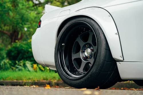Nissan S14 (Rocket Bunny Kit) fitted up with 18" Work Wheels & Nitto NT01 Tyres image