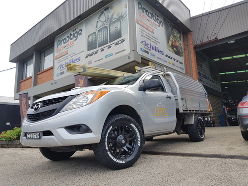 Mazda BT50 fitted up with 17" Diesel Cliff V2 & Monsta 265/70r17 Terrain Gripper AT Tyres