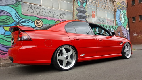Holden Commodore VY SS fitted up with 20" Genuine HDT MOMO Star Wheels & 245/30r20 Michelin PS4S image