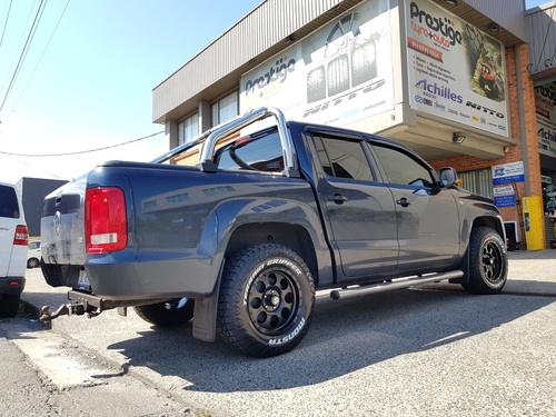 VW Amarok fitted up with 17'' Diesel Desert Wheels & 265/70r17 Monsta AT Terrain Gripper Tyres