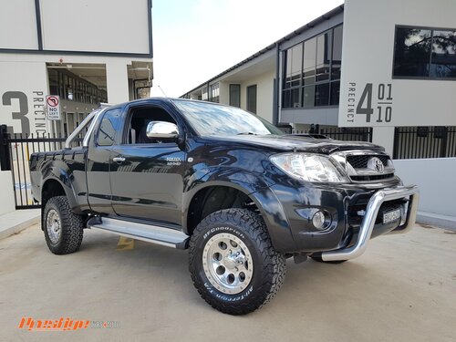 Toyota Hilux fitted up with 16" Mickey Thompson Alloy Wheels & BF Goodrich K02 All Terrain Tyres