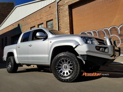 VW Amarok fitted up with 17" Anthricite Fuel Vectors Wheels & 265/65r17 Falken Wildpeak AT3W