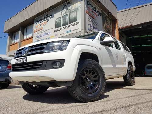 VW Amarok fitted up with 17''Black Fuel Vector Wheels & 265/70r17 BF Goodrich K02 Tyres