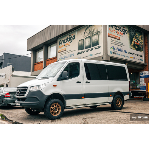 Mercedes Sprinter fitted with 17" Method 701 & 245/70R17 Falken Wildpeak AT3W